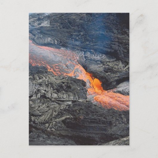 Kilauea Lava Flow Postkarte (Vorderseite)