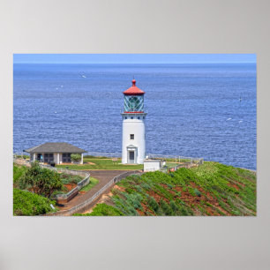 Kilauea Lighthouse auf Kauai, Hawaii Poster