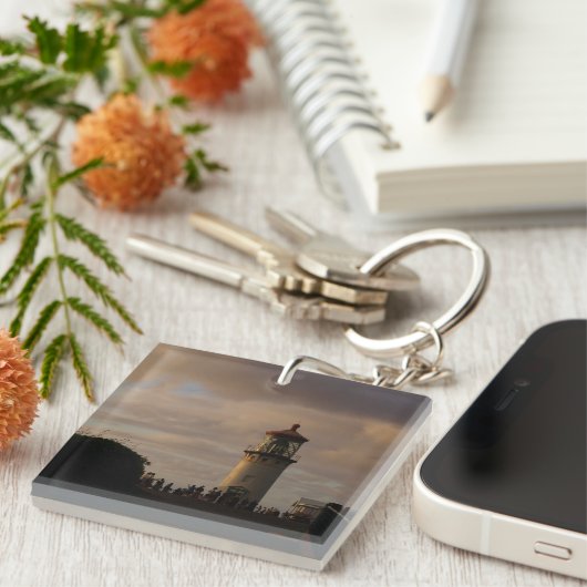 Kilauea Lighthouse in Dusk Schlüsselanhänger (Vorderseite rechts)