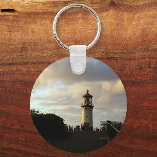 Kilauea Point Lighthouse in Dusk Schlüsselanhänger (Vorderseite)