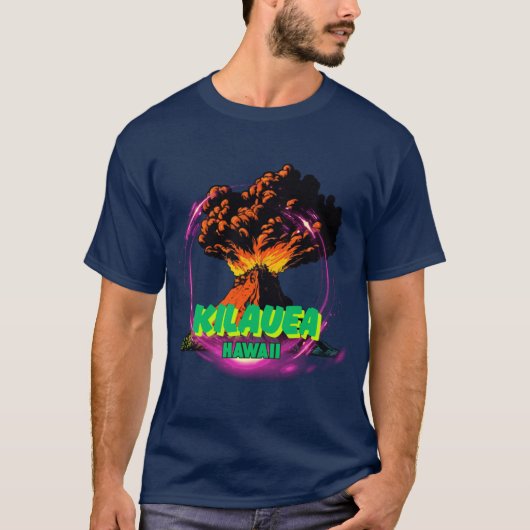 Kilauea Vulkan Oversized T-Shirt (Vorderseite)