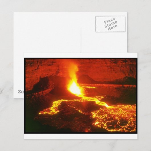Kilauea Vulkan Postkarte (Vorne/Hinten)