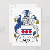 Kilby Familienwappen Postkarte (Vorne/Hinten)