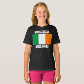 Kilcock, Irland mit irischer Flagge Kinder T-Shirt (Vorne ganz)