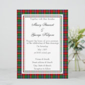 Kilgore Scottish Wedding Einladung (Stehend Vorderseite)