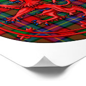 Kilgore Tartan Scottish Kariert Lion Rampant Poster (Ecke)