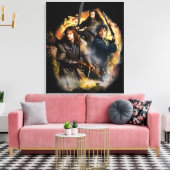 Kili, BILBO BAGGINS™ & THORIN OAKENSHIELD™ Art Leinwanddruck (Insitu (Wohnzimmer))