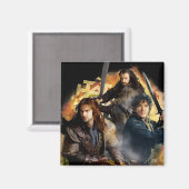 Kili, BILBO BAGGINS™ & THORIN OAKENSHIELD™ Art Magnet (Vorderseite/Rückseite)