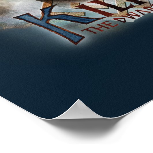 KILI DEN DWARF™ mit Namen Poster (Ecke)