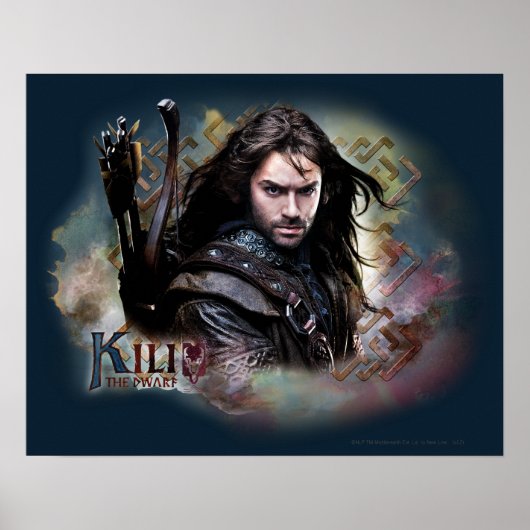 KILI DEN DWARF™ mit Namen Poster (Vorne)