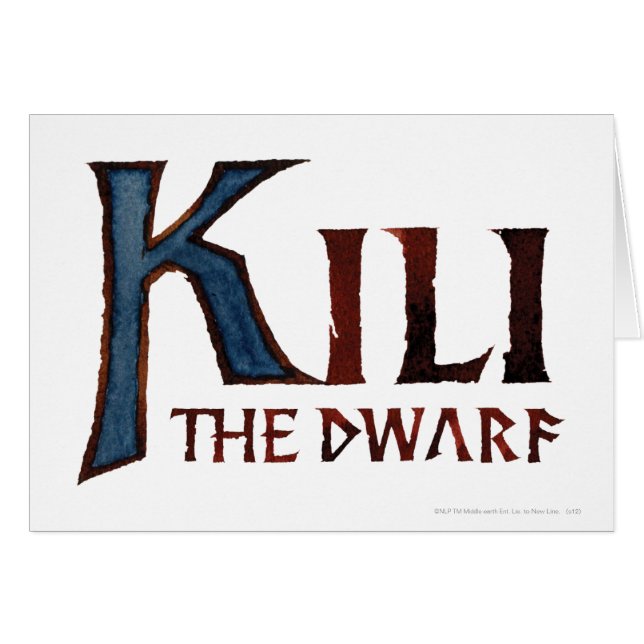 KILI DEN DWARF™-Namen (Vorderseite (Horizontal))
