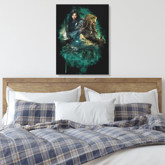 Kili & Fili über Erebor Leinwanddruck (Insitu (Schlafzimmer))