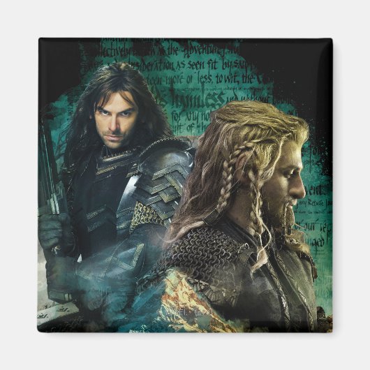 Kili & Fili über Erebor Magnet (Vorne)