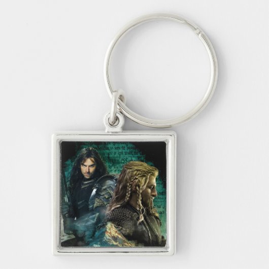 Kili & Fili über Erebor Schlüsselanhänger (Vorne)