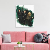 Kili, THORIN OAKENSHIELD™, & Fili Graphic Leinwanddruck (Insitu (Wohnzimmer))