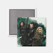 Kili, THORIN OAKENSHIELD™, & Fili Graphic Magnet (Vorderseite/Rückseite)