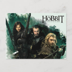 Kili, THORIN OAKENSHIELD™, & Fili Graphic Postkarte