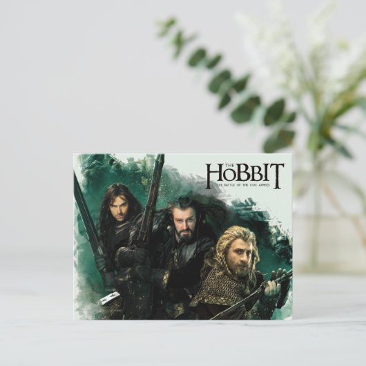Kili, THORIN OAKENSHIELD™, & Fili Graphic Postkarte (Stehend Vorderseite)