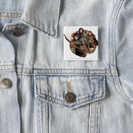 Kili, THORIN OAKENSHIELD™ und Fili Button (Beispiel)