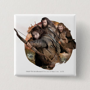 Kili, THORIN OAKENSHIELD™ und Fili Button