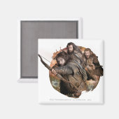 Kili, THORIN OAKENSHIELD™ und Fili Magnet (Vorderseite/Rückseite)