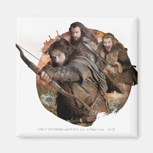Kili, THORIN OAKENSHIELD™ und Fili Magnet (Vorne)