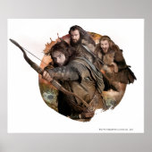 Kili, THORIN OAKENSHIELD™ und Fili Poster (Vorne)
