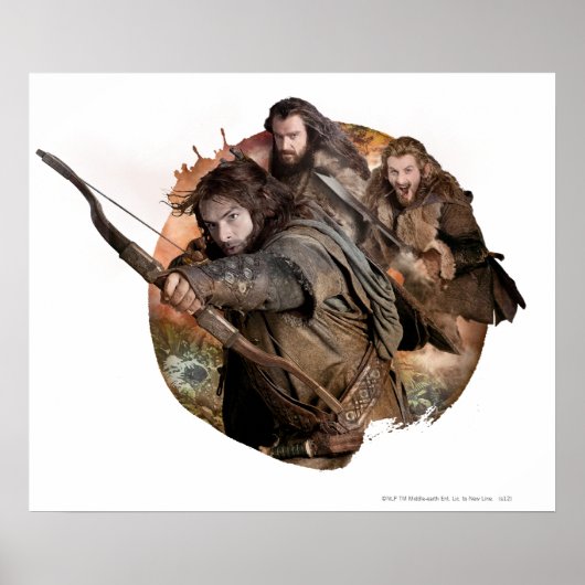 Kili, THORIN OAKENSHIELD™ und Fili Poster (Vorne)