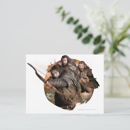 Kili, THORIN OAKENSHIELD™ und Fili Postkarte (Stehend Vorderseite)