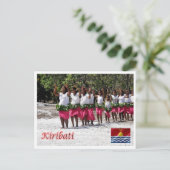 Kilibati - Dansers - Panorama - Postkarte (Stehend Vorderseite)