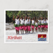 Kilibati - Dansers - Panorama - Postkarte (Vorderseite)
