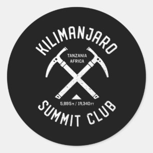 Kilijaro Summit Club I Climbed Kilijaro Runder Aufkleber