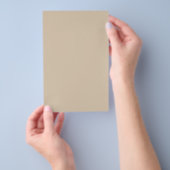 Kilim Beige Solid Color Flyer (Handgriff)
