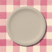 Kilim Beige Solid Color Pappteller