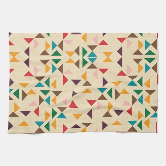 Kilim-Dreieck-Beige Geschirrtuch (Horizontal)