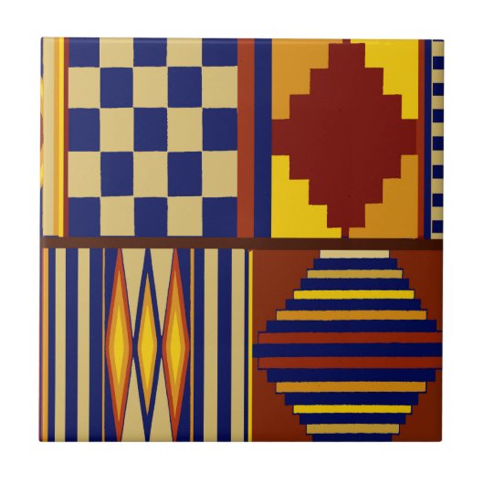 Kilim-Gebetsteppich-Design Fliese (Vorderseite)