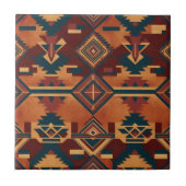 Kilim Inspiriert Muster Tile für Kitchenette Backs Fliese (Vorderseite)