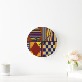 Kilim Prayer Rug Design Runde Wanduhr (Zuhause)