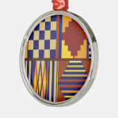 Kilim Prayer Rug Design Silbernes Ornament (Links)