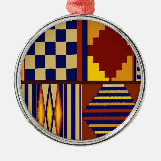 Kilim Prayer Rug Design Silbernes Ornament (Vorne)