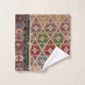 Kilim Turkish Tepet Rug Badhandtuch Set (Waschlappen)