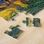 Kilimandscharo-Landschaft mit Zebrasavanne Puzzle (Seite)