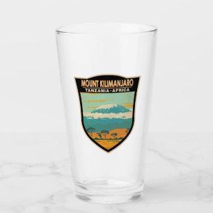 Kilimandscharo Tansania Afrika Vintage Glas