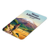 Kilimandscharo Tansania Magnet (Linke Seite)