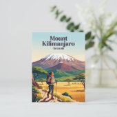 Kilimandscharo Tansania Postkarte (Stehend Vorderseite)