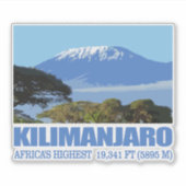 Kilimanjaro Aufkleber (Vorderseite)