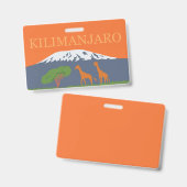 Kilimanjaro Ausweis (Vorder- & Rückseite)