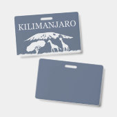 Kilimanjaro (blau) ausweis (Vorder- & Rückseite)