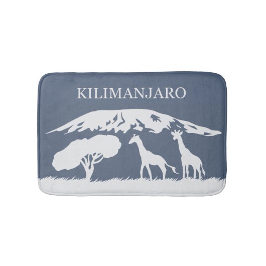 Kilimanjaro (blau) badematte (Vorderseite)