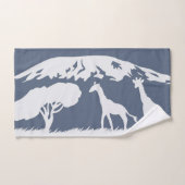 Kilimanjaro (blau) badhandtuch set (Handtuch)